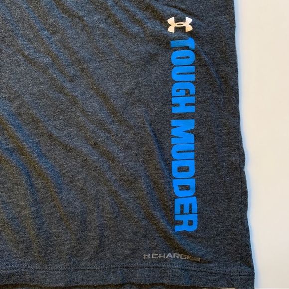 Under Armour Tough Mudder Tank Top Charged One Team One Mission Gray Racerback - Picture 4 of 5